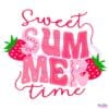 Sweet Summer Time Strawberry Berry Lover Spring Break Vibes PNG