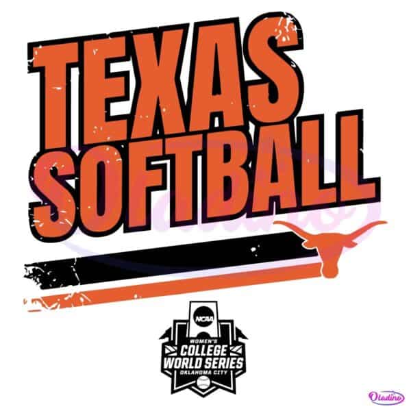 Texas Longhorns Softball College World Series Stripe SVG