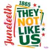 They Not Like Us Juneteenth 1865 SVG Printable
