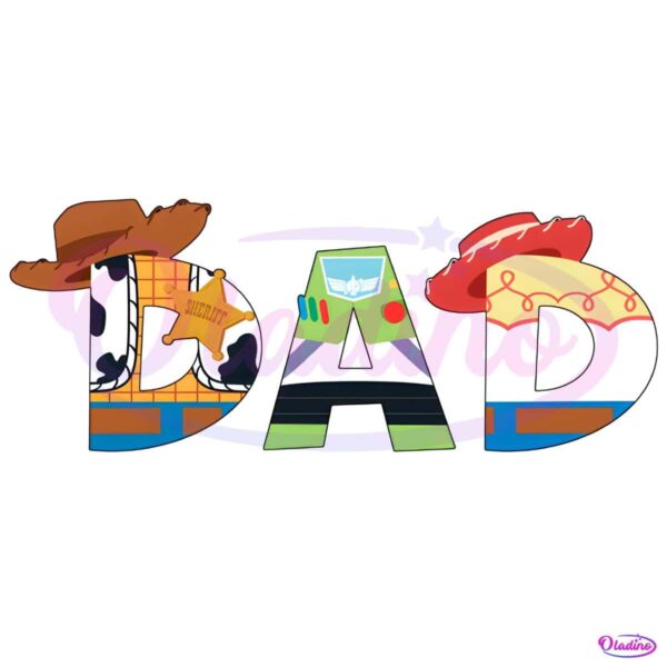 Toy Story Dad Woody Buzz Lightyear Jessie PNG