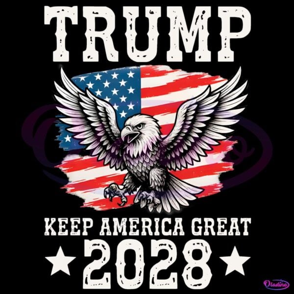 Trump Keep America Great 2028 PNG Sublimation