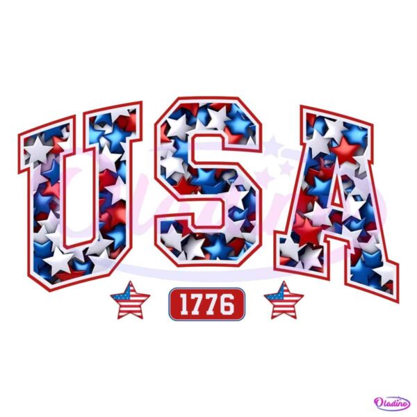 Usa Patriotic 1776 Stars And Stripes Fourth Of July PNG