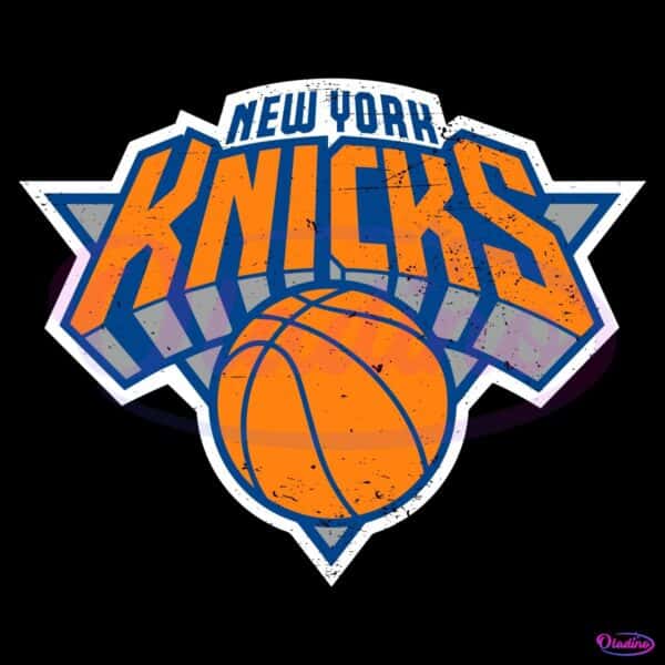 Vintage New York Knicks Distressed Team Logo SVG