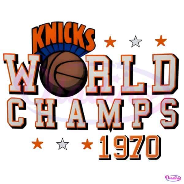 Vintage New York Knicks World Champs 1970 PNG