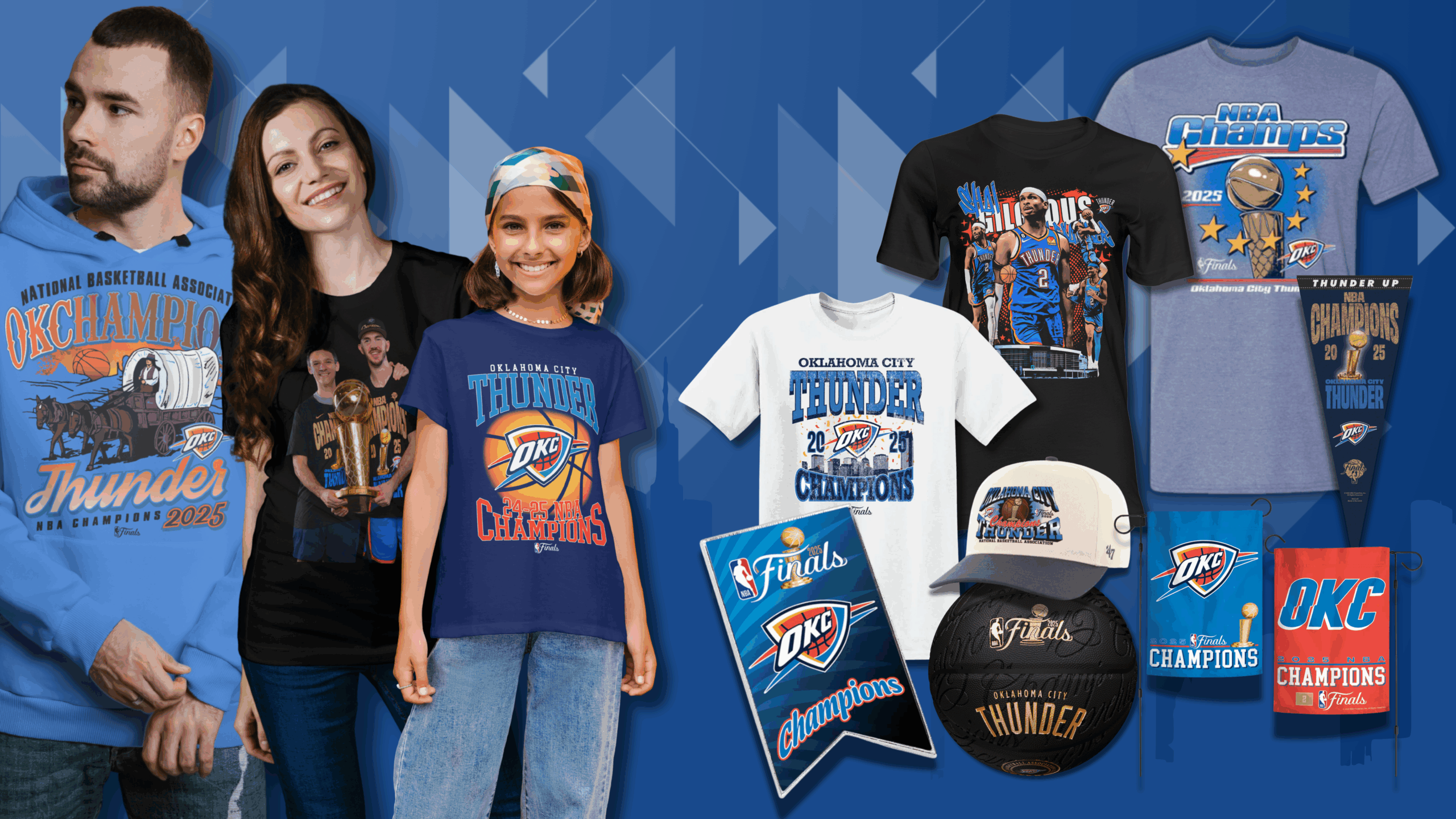 Oklahoma City Thunder fans celebrating championship victory