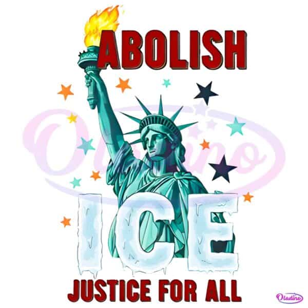 Abolish Ice Justice For All Liberty Fourth July Protest PNG