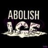 Abolish Ice Melting Patch Style Protest Graphic SVG