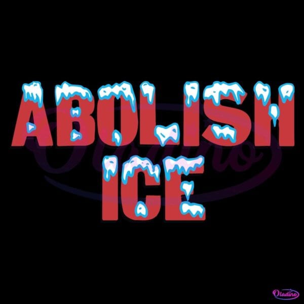 Abolish Ice Melting Patriotic Protest Graphic SVG