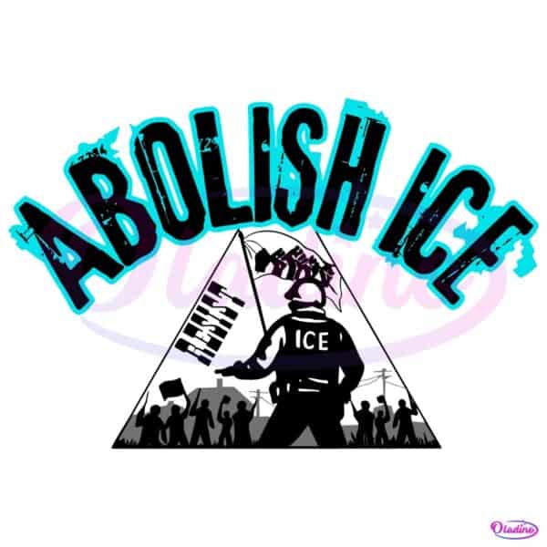 Abolish Ice Protest Immigrant Rights March Graphic SVG