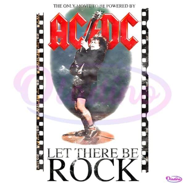 Acdc Let There Be Rock Vintage Rock Music PNG