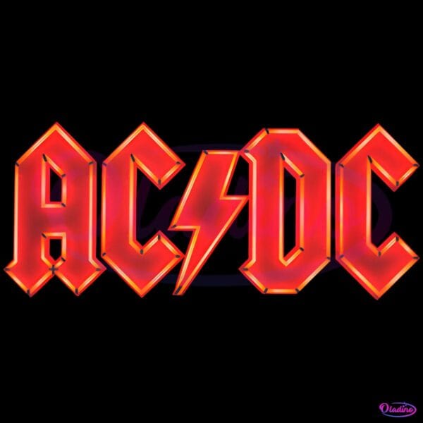 Acdc Power Up Logo Classic Rock Band PNG