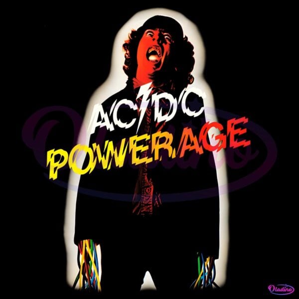 Acdc Powerage Rock Album Cover PNG