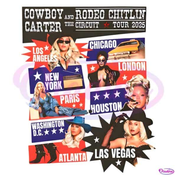 Beyonce Cowboy Carter 2025 Tour Digital Download PNG