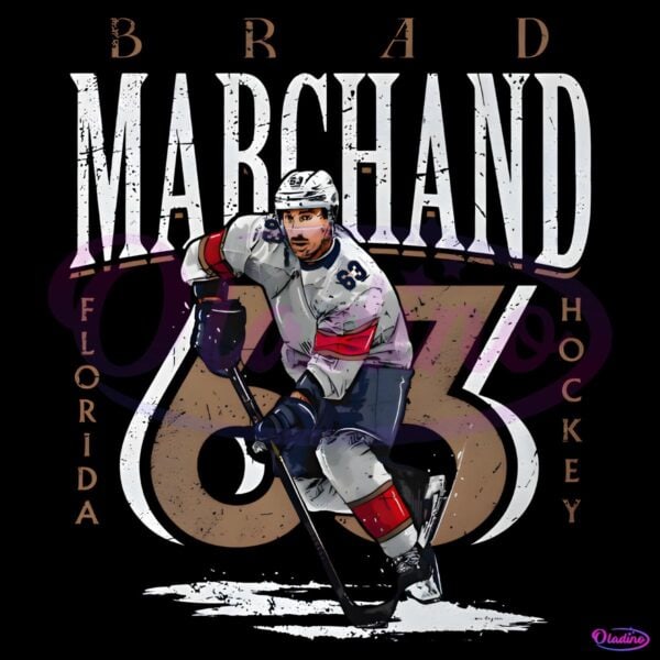 Brad Marchand Florida Panthers Number 63 Hockey PNG