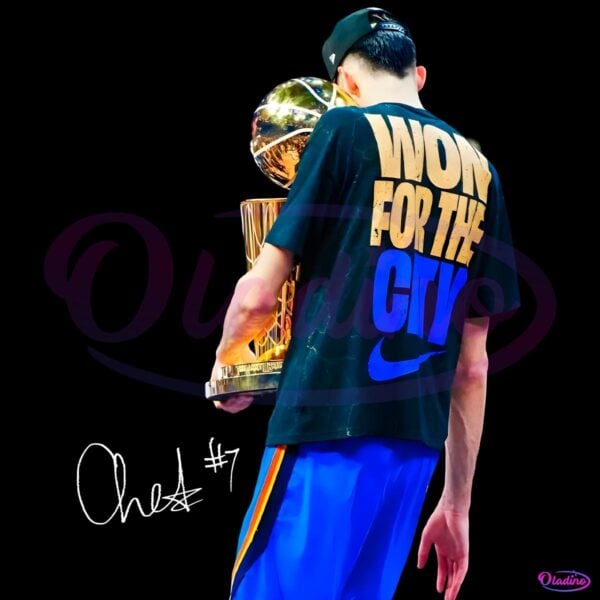 Chet Holmgren I Work For The City 2025 Championship Moment PNG