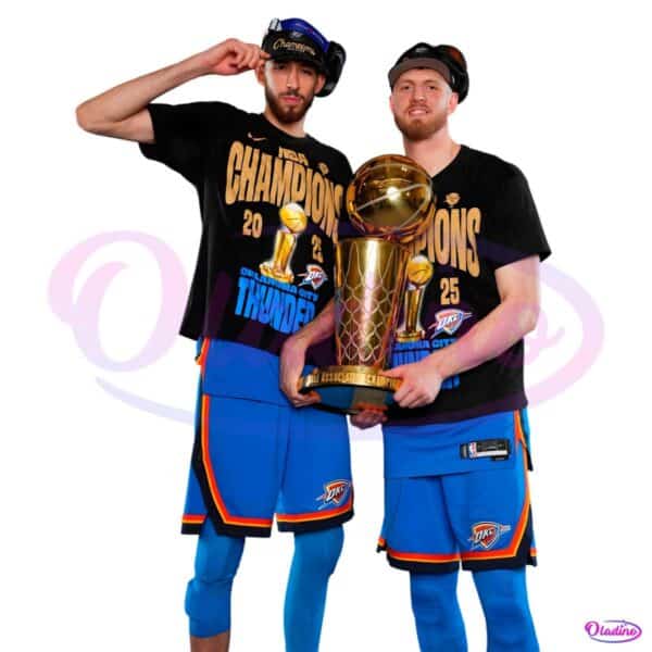 Chet Holmgren Isaiah Hartenstein 2025 Nba Champions Duo Pose PNG