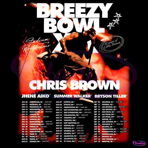Chris Brown Breezy Bowl Xx Tour Dates Stadium Concert PNG