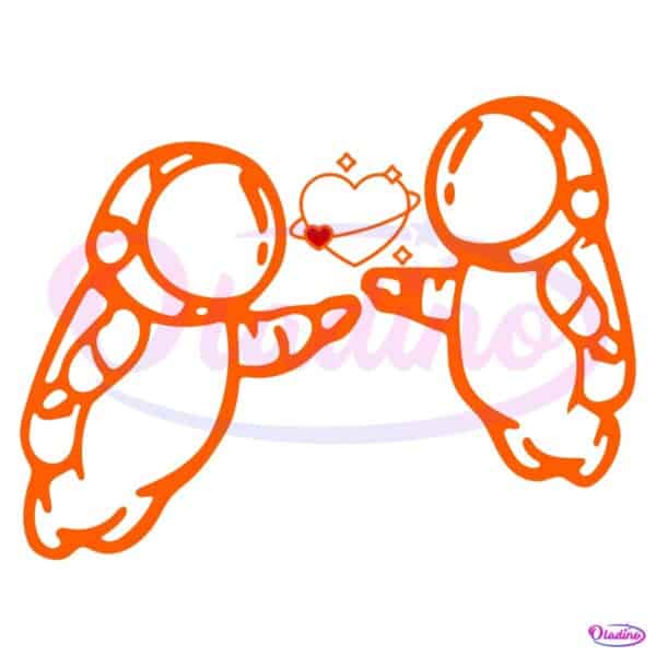 Cute Astronaut Love Digital Download Ivan Cornejo Style Space SVG