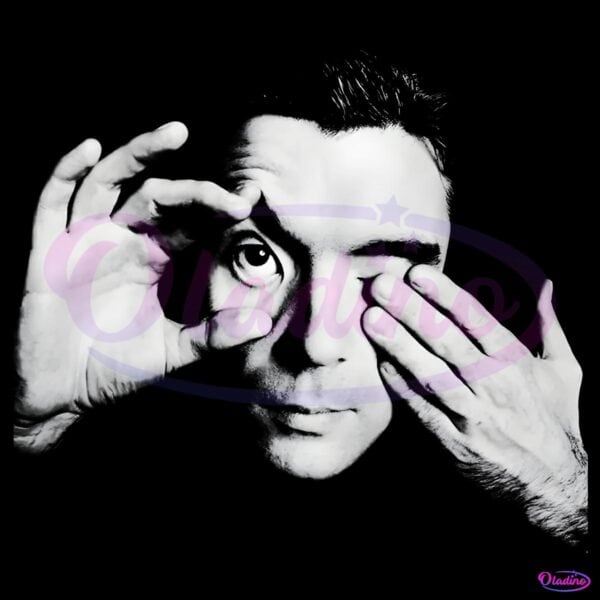 David Byrne Optical Illusion Retro Monochrome PNG