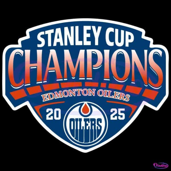 Edmonton Oilers Stanley Cup Champions 2025 SVG