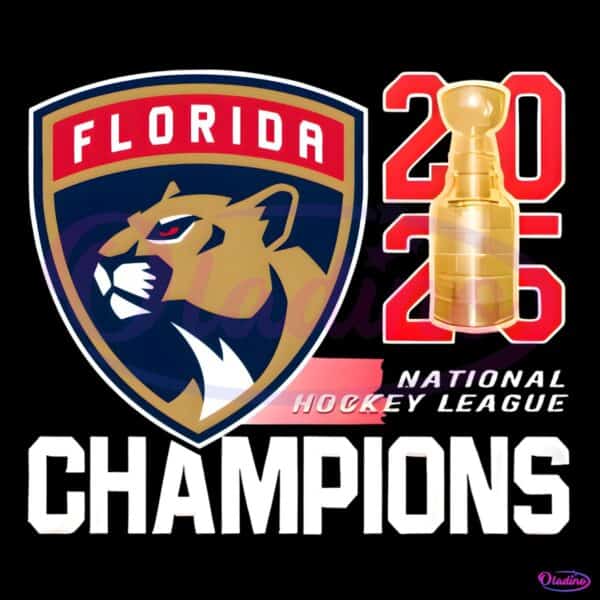 Florida Panthers 2025 National Hockey League Final Champions PNG