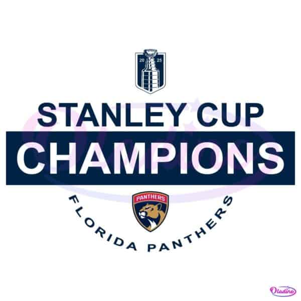 Florida Panthers 2025 Stanley Cup Champions SVG