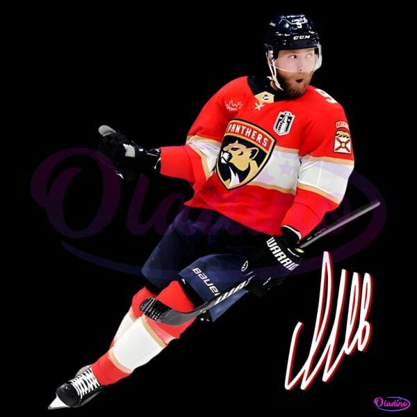 Florida Panthers Hockey Player Vintage Style PNG