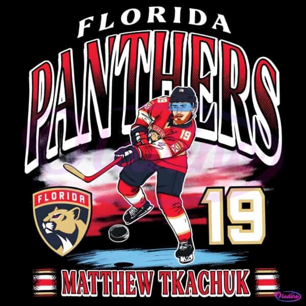 Florida Panthers Number 19 Matthew Tkachuk Hockey Player PNG