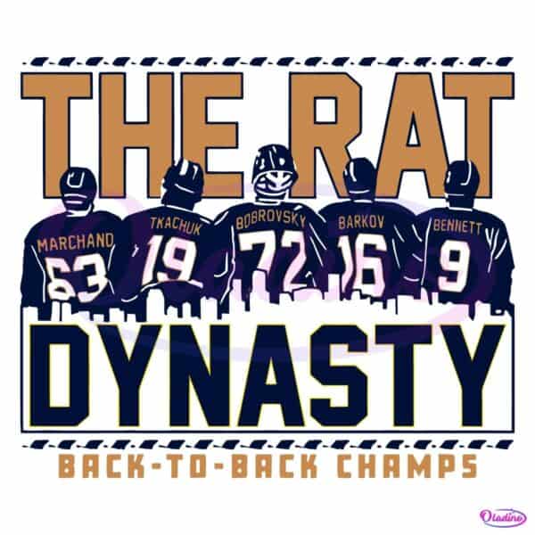Florida Panthers The Rat Dynasty 2025 Back To Back Champs SVG