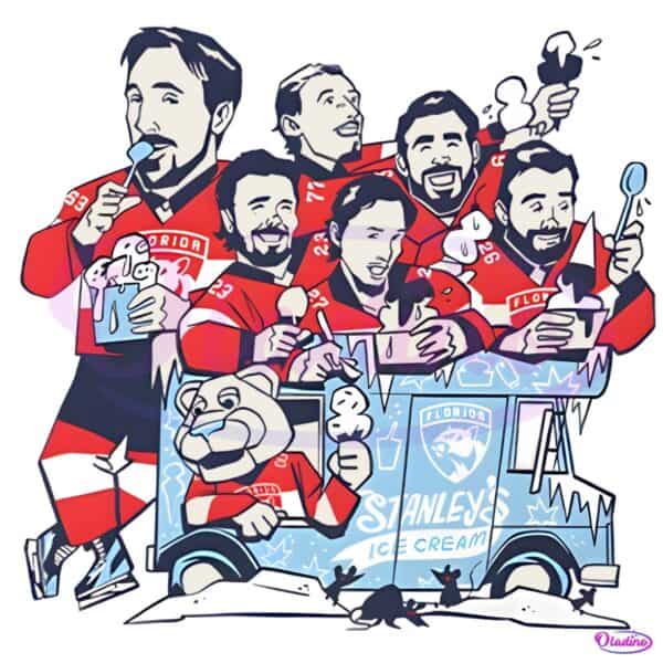 Florida Panthers Youth Ice Cream Scoops Cartoon PNG