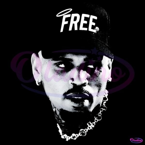 Free Chris Brown Bold Statement Streetwear Fan Art Graphic PNG