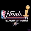 Gold Trophy Script Finals Logo 2025 Oklahoma City Thunder PNG