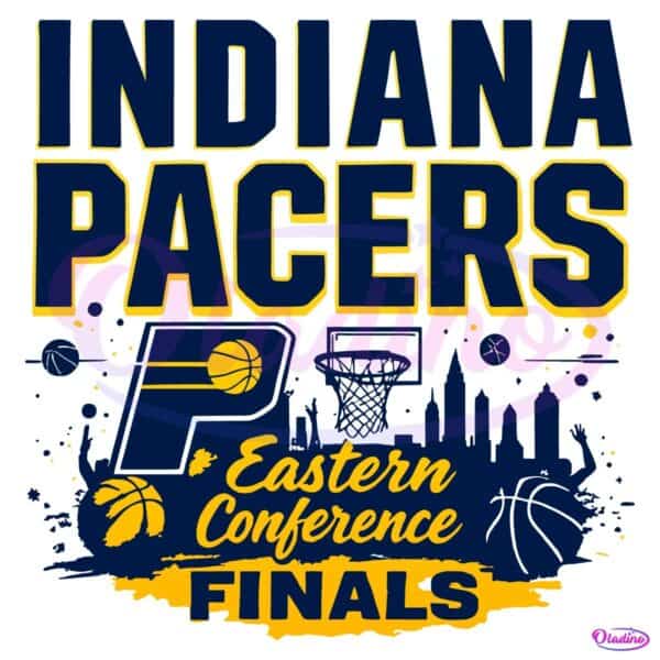 Indiana Pacers Eastern Conference Finals Basketball Clipart PNG