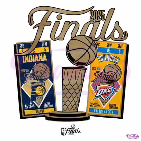 Indiana Pacers Vs Oklahoma City Thunder 2025 Nba Finals Ticket PNG