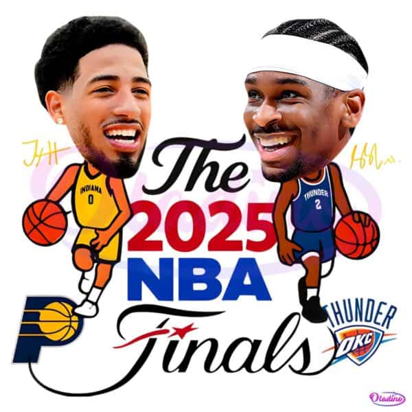 Indiana Pacers Vs Oklahoma City Thunder The 2025 Nba Finals Signature PNG