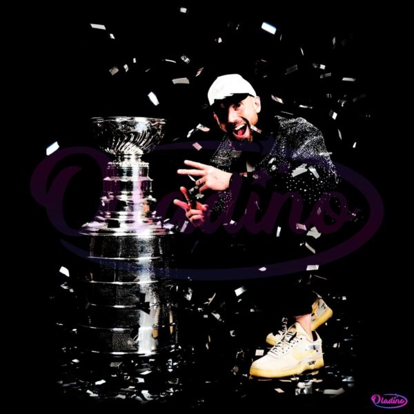 Jan Rutta Stanley Cup Celebration Vintage Hockey Champion PNG