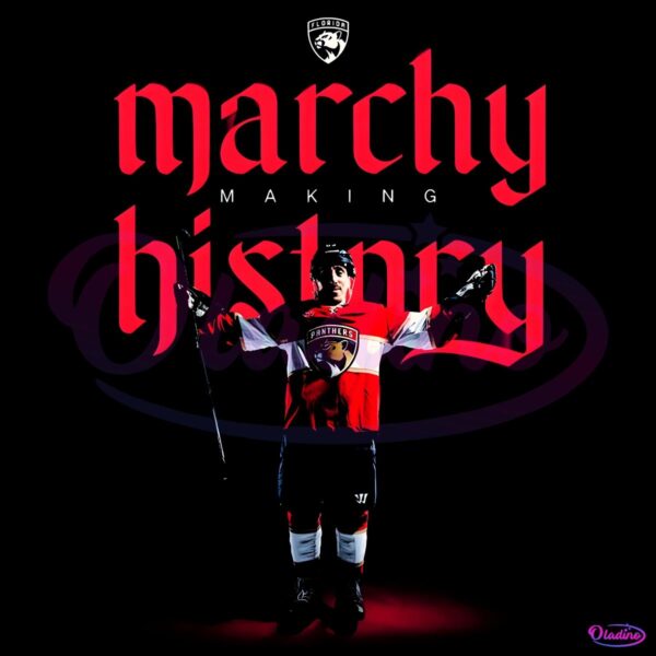 Marchy Making History Florida Panthers Hockey Player PNG