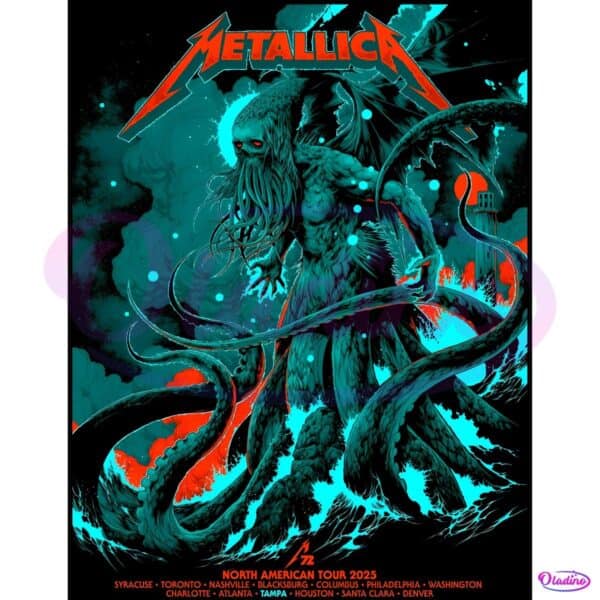 Metallica M72 Tampa Pop-Up Shop North American Tour 2025 PNG