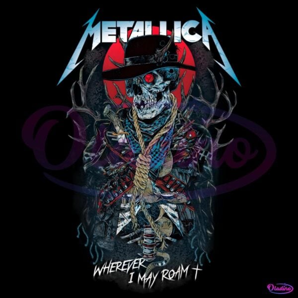 Metallica Wherever I May Roam Skeleton Cowboy Graphic PNG