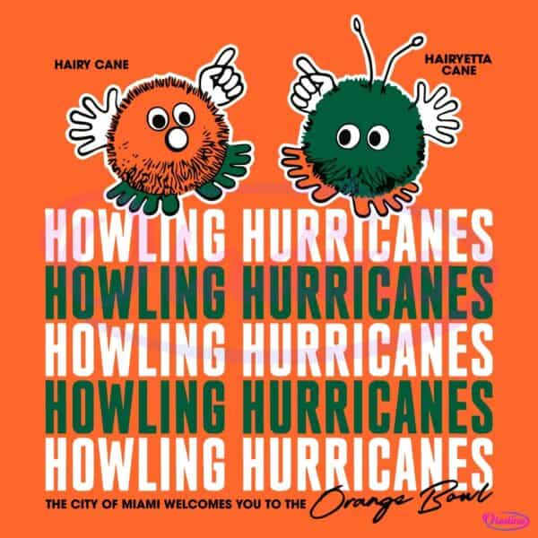 Miami Hurricanes Hairy And Hairyetta Orange Bowl Stadium SVG