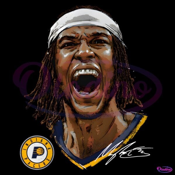 Myles Turner Indiana Pacers Portrait PNG