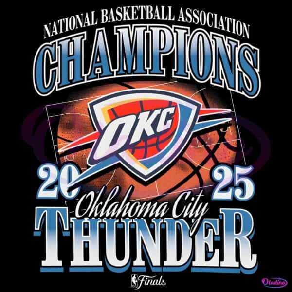 Nba Finals Oklahoma City Thunder 2025 Basketball Champions PNG