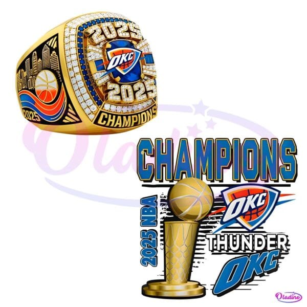 Okc Thunder 2025 Nba Champions Ring Celebration Jersey PNG