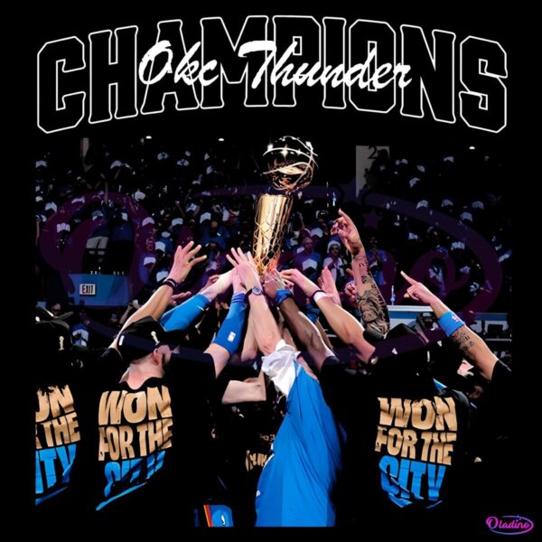 Oklahoma City Thunder 2025 Nba Champions Trophy Celebration PNG
