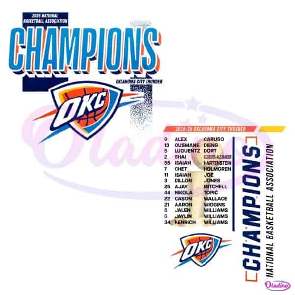 Oklahoma City Thunder 2025 Nba Finals Champions Locker Room Celebration PNG