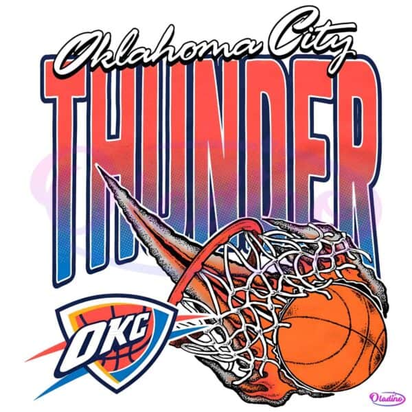Oklahoma City Thunder Basketball On Fire Net Homage PNG