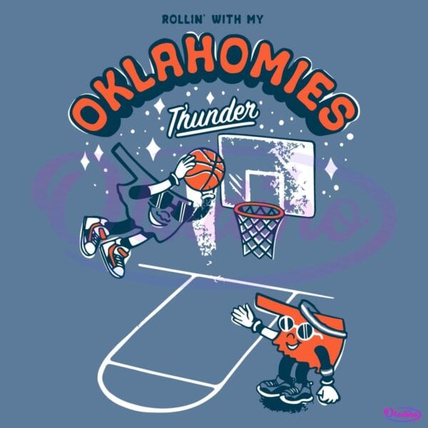 Oklahoma City Thunder Rollin With My Oklahomies SVG