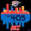 Oklahoma City Thunder The 405 Skyline SVG