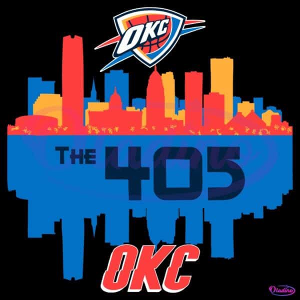 Oklahoma City Thunder The 405 Skyline SVG