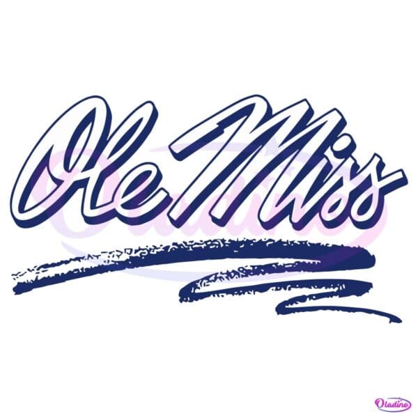 Ole Miss 1988 Script SVG